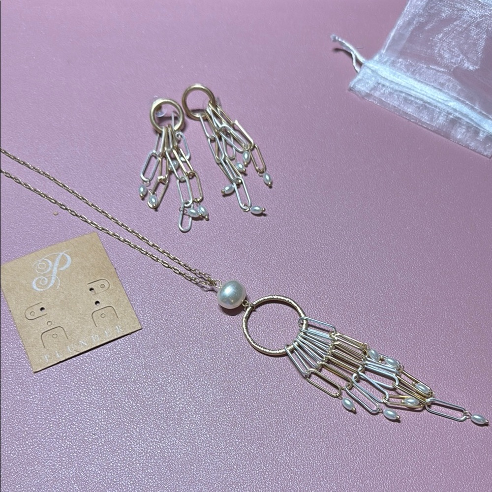 Plunder Gold and Silver Charm Necklace